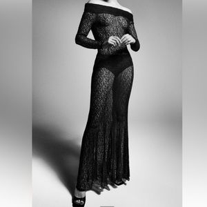 SOLD - Off The Shoulder Lace Dress